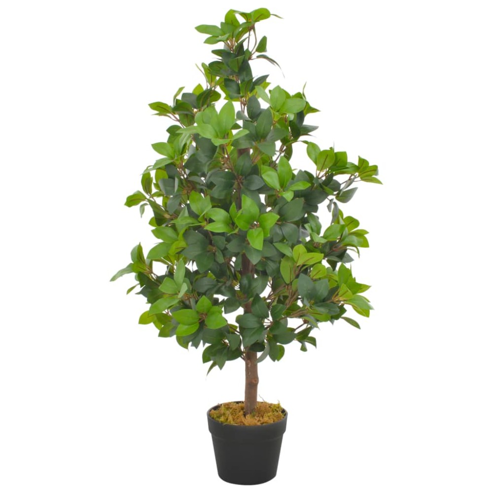 vidaXL Plantă artificială dafin cu ghiveci, verde, 90 cm