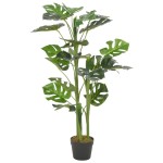 vidaXL Plantă artificială Monstera cu ghiveci, verde, 100 cm vidaXL Plantă artificială Monstera cu ghiveci, verde, 100 cm