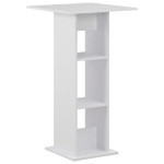 vidaXL Masă de bar, alb, 60 x 60 x 110 cm vidaXL Masă de bar, alb, 60 x 60 x 110 cm