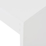 vidaXL Masă de bar cu raft, alb, 110 x 50 x 103 cm