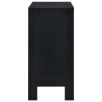 vidaXL Masă de bar cu raft, negru, 110 x 50 x 103 cm