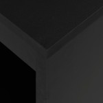 vidaXL Masă de bar cu raft, negru, 110 x 50 x 103 cm