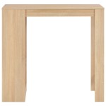 vidaXL Masă de bar cu raft, stejar, 110 x 50 x 103 cm vidaXL Masă de bar cu raft, stejar, 110 x 50 x 103 cm