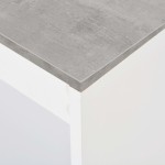 vidaXL Masă de bar cu raft, alb, 110 x 50 x 103 cm vidaXL Masă de bar cu raft, alb, 110 x 50 x 103 cm