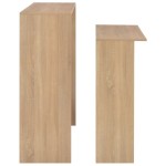 vidaXL Masă de bar cu 2 blaturi, stejar, 130x40x120 cm vidaXL Masă de bar cu 2 blaturi, stejar, 130x40x120 cm