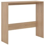 vidaXL Masă de bar cu 2 blaturi, stejar, 130x40x120 cm vidaXL Masă de bar cu 2 blaturi, stejar, 130x40x120 cm