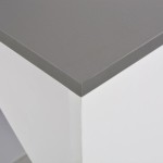 vidaXL Masă de bar cu dulap, alb, 115 x 59 x 200 cm vidaXL Masă de bar cu dulap, alb, 115 x 59 x 200 cm