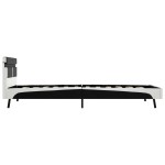 vidaXL Cadru de pat cu LED, negru, 90 x 200 cm, piele artificială vidaXL Cadru de pat cu LED, negru, 90 x 200 cm, piele artificială