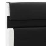vidaXL Cadru de pat cu LED, negru, 90 x 200 cm, piele artificială vidaXL Cadru de pat cu LED, negru, 90 x 200 cm, piele artificială