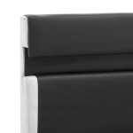 vidaXL Cadru de pat cu LED, gri, 160 x 200 cm, piele ecologică