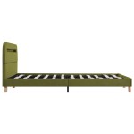 vidaXL Cadru de pat cu LED-uri, verde, 140 x 200 cm, material textil vidaXL Cadru de pat cu LED-uri, verde, 140 x 200 cm, material textil