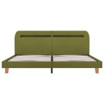 vidaXL Cadru de pat cu LED-uri, verde, 180 x 200 cm, material textil vidaXL Cadru de pat cu LED-uri, verde, 180 x 200 cm, material textil