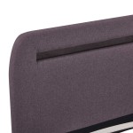 vidaXL Cadru de pat cu LED-uri, gri taupe, 160x200cm, material textil vidaXL Cadru de pat cu LED-uri, gri taupe, 160x200cm, material textil