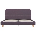 vidaXL Cadru de pat fără saltea țesătură taup 135x190 cm vidaXL Cadru de pat fără saltea țesătură taup 135x190 cm