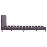 vidaXL Cadru de pat fără saltea țesătură taup 135x190 cm vidaXL Cadru de pat fără saltea țesătură taup 135x190 cm