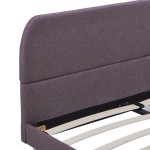 vidaXL Cadru de pat fără saltea țesătură taup 135x190 cm vidaXL Cadru de pat fără saltea țesătură taup 135x190 cm