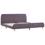vidaXL Cadru de pat fără saltea țesătură taup 150x200 cm vidaXL Cadru de pat fără saltea țesătură taup 150x200 cm
