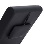 vidaXL Șezlong de masaj cu pernă, negru, piele artificială vidaXL Șezlong de masaj cu pernă, negru, piele artificială