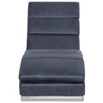 vidaXL Șezlong, gri, piele întoarsă artificială vidaXL Șezlong, gri, piele întoarsă artificială