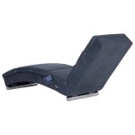 vidaXL Șezlong de masaj, gri, imitație piele de căprioară vidaXL Șezlong de masaj, gri, imitație piele de căprioară