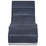 vidaXL Șezlong de masaj, gri, imitație piele de căprioară vidaXL Șezlong de masaj, gri, imitație piele de căprioară