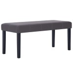 vidaXL Bancă, gri, 106 cm, piele artificială