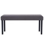 vidaXL Bancă, gri, 106 cm, piele artificială