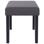 vidaXL Bancă, gri, 106 cm, piele artificială