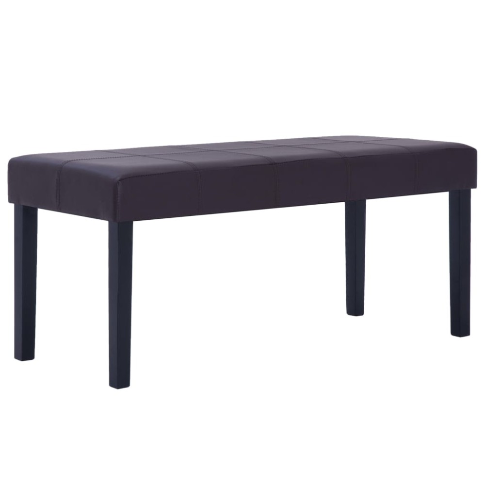 vidaXL Bancă, maro, 106 cm, piele artificială