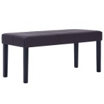vidaXL Bancă, maro, 106 cm, piele artificială