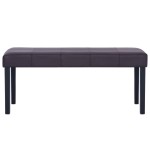 vidaXL Bancă, maro, 106 cm, piele artificială