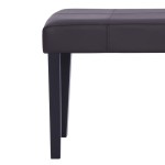 vidaXL Bancă, maro, 106 cm, piele artificială