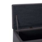 vidaXL Banchetă cu zonă de depozitare, gri, 116 cm, piele ecologică vidaXL Banchetă cu zonă de depozitare, gri, 116 cm, piele ecologică