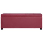 vidaXL Bancă, compartiment de depozitare, grena 116 cm piele ecologică vidaXL Bancă, compartiment de depozitare, grena 116 cm piele ecologică