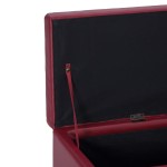 vidaXL Bancă, compartiment de depozitare, grena 116 cm piele ecologică vidaXL Bancă, compartiment de depozitare, grena 116 cm piele ecologică