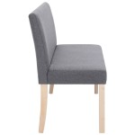 vidaXL Bancă, gri deschis, 139,5 cm, poliester