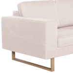 vidaXL Canapea cu 2 locuri, crem, material textil vidaXL Canapea cu 2 locuri, crem, material textil