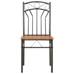 vidaXL Scaune de bucătărie, maro, 6 buc., MDF vidaXL Scaune de bucătărie, maro, 6 buc., MDF