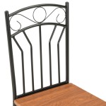vidaXL Scaune de bucătărie, maro, 6 buc., MDF vidaXL Scaune de bucătărie, maro, 6 buc., MDF