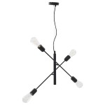 vidaXL Lustră cu becuri cu filament, negru, 2 W, E27 vidaXL Lustră cu becuri cu filament, negru, 2 W, E27
