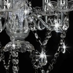 vidaXL Candelabru cu mărgele de cristal, argintiu, rotund, 5 x E14 vidaXL Candelabru cu mărgele de cristal, argintiu, rotund, 5 x E14