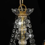 vidaXL Candelabru cu mărgele, auriu, 8 becuri E14 vidaXL Candelabru cu mărgele, auriu, 8 becuri E14