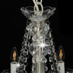 vidaXL Candelabru cu mărgele, alb, 12 becuri E14 vidaXL Candelabru cu mărgele, alb, 12 becuri E14