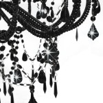 vidaXL Candelabru cu mărgele, negru, 12 becuri x E14 vidaXL Candelabru cu mărgele, negru, 12 becuri x E14