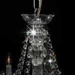 vidaXL Candelabru cu mărgele, argintiu, 12 becuri x E14 vidaXL Candelabru cu mărgele, argintiu, 12 becuri x E14