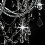 vidaXL Candelabru cu mărgele, argintiu, 12 becuri x E14 vidaXL Candelabru cu mărgele, argintiu, 12 becuri x E14