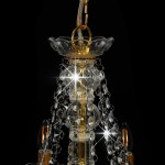 vidaXL Candelabru cu mărgele, auriu, 12 becuri E14 vidaXL Candelabru cu mărgele, auriu, 12 becuri E14