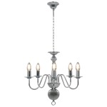 vidaXL Candelabru, argintiu, 5 becuri E14 vidaXL Candelabru, argintiu, 5 becuri E14
