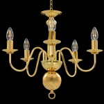 vidaXL Candelabru, auriu, 5 becuri E14 vidaXL Candelabru, auriu, 5 becuri E14