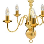 vidaXL Candelabru, auriu, 5 becuri E14 vidaXL Candelabru, auriu, 5 becuri E14